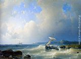 Famous Coast Paintings - A Rocky Coast